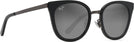 Cat Eye Black Gloss Dark Gunmetal/neutral Grey Lens Maui Jim Wood Rose 870 View #1