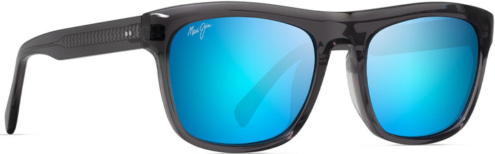 Rectangle Dark Translucent Grey w/Blue Hawaii Lens Maui Jim S-Turns 872 View #1