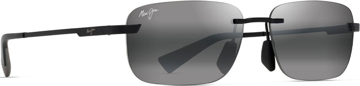 Rectangle Silver W/ Neutral Grey Blue Mirror Maui Jim Lanakila 624 View #1