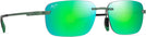 Rectangle Green Matte/Maui Green Mirror Maui Jim Lanakila 624 View #1