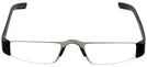 Rectangle Titanium/Black Porsche 8801 Single Vision Half Frame View #2