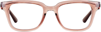 Ray-Ban 4323V Single Vision Full Readers. Color: Transparent Light Red