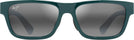 Rectangle Dark Green/Neutral Grey Maui Jim Keola 628 View #2