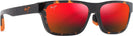 Rectangle Dark Havana/Hawaii Lava Maui Jim Keola 628 View #1