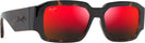 Rectangle Dark Havana/Hawaii Lenses Maui Jim Kupale 639 View #1