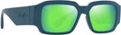 Rectangle Petrol Blue/Maui Green Lenses Maui Jim Kupale 639 View #1