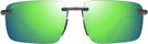 Rectangle Brown/Maui Green Maui Jim Laulima Asian Fit 656 View #2