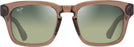 Square Light Brown/HT Green Lenses Maui Jim Maluhia 643 View #2