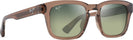 Square Light Brown/HT Green Lenses Maui Jim Maluhia 643 View #1