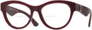 Round Bordeaux Burberry 2404 Bifocal View #1