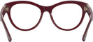 Round Bordeaux Burberry 2404 Single Vision Full Frame View #4