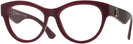 Round Bordeaux Burberry 2404 Single Vision Full Frame View #1