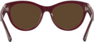 Round Bordeaux Burberry 2404 Progressive No-Line Reading Sunglasses View #4