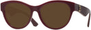 Round Bordeaux Burberry 2404 Progressive No-Line Reading Sunglasses View #1