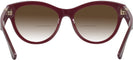 Round Bordeaux Burberry 2404 w Gradient Bifocal Reading Sunglasses View #4