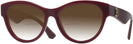 Round Bordeaux Burberry 2404 w Gradient Bifocal Reading Sunglasses View #1