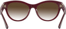 Round Bordeaux Burberry 2404 w/ Gradient Progressive No-Line Reading Sunglasses View #4