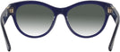 Round Blue Burberry 2404 w/ Gradient Progressive No-Line Reading Sunglasses View #4