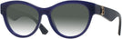 Round Blue Burberry 2404 w/ Gradient Progressive No-Line Reading Sunglasses View #1