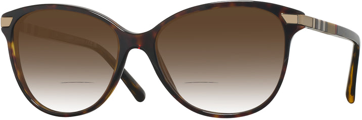 Cat Eye Dark Havana Burberry 4216 w/ Gradient Bifocal Reading Sunglasses View #1