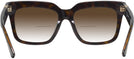 Square,Oversized Dark Havana Burberry 4419 w/ Gradient Bifocal Reading Sunglasses View #4