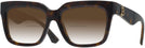 Square,Oversized Dark Havana Burberry 4419 w/ Gradient Bifocal Reading Sunglasses View #1