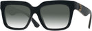 Square,Oversized Black Burberry 4419 w/ Gradient Progressive No-Line Reading Sunglasses View #1