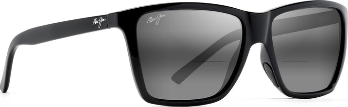 Rectangle Gloss Black/grey Lens Maui Jim Cruzem 864 Bifocal Reading Sunglasses View #1