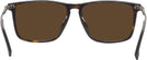 Square Dark Havana Hugo Boss 0931 Progressive No-Line Reading Sunglasses View #4