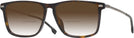 Square Dark Havana Hugo Boss 0931 w/ Gradient Bifocal Reading Sunglasses View #1