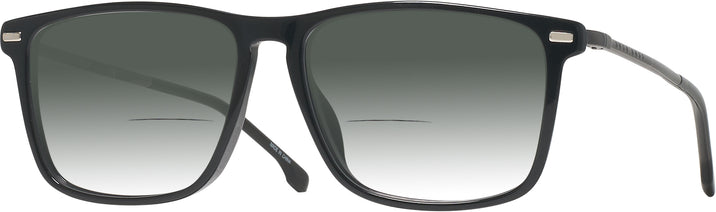 Square Black Hugo Boss 0931 w/ Gradient Bifocal Reading Sunglasses View #1