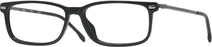 Rectangle Black Hugo Boss 0933 Single Vision Full Frame View #1