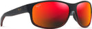 Oval Burgundy Stripe/hawaii Lava Lens Maui Jim Kaiwi Channel 840 View #1