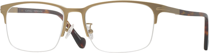 Rectangle Gold With Tortoise Canali CO603A Computer Style Progressive View #1