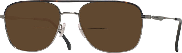 Aviator,Square Ruthenium Carrera 211/SAM Bifocal Reading Sunglasses View #1