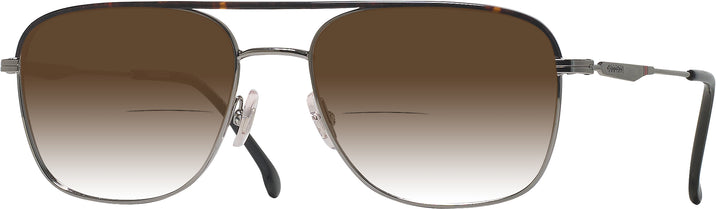 Aviator,Square Ruthenium Carrera 211/SAM w/ Gradient Bifocal Reading Sunglasses View #1