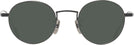 Round Matte Black Gatsby Progressive No-Line Reading Sunglasses View #2