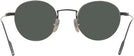 Round Matte Black Gatsby Progressive No-Line Reading Sunglasses View #4