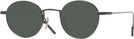 Round Matte Black Gatsby Progressive No-Line Reading Sunglasses View #1