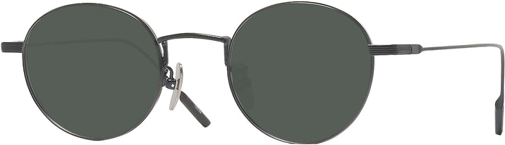 Round Matte Black Gatsby Progressive No-Line Reading Sunglasses View #1