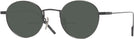 Round Matte Black Gatsby Bifocal Reading Sunglasses View #1