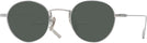 Round Silver Gatsby Bifocal Reading Sunglasses View #1