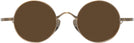 Round Bronze Lennon Progressive No-Line Reading Sunglasses View #2