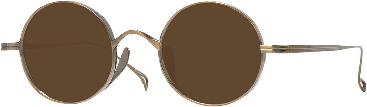 Round Bronze Lennon Progressive No-Line Reading Sunglasses View #1