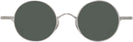 Round Matte Silver Lennon Progressive No-Line Reading Sunglasses View #2