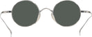 Round Matte Silver Lennon Progressive No-Line Reading Sunglasses View #4