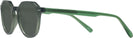 Round Green Lenox Bifocal Reading Sunglasses View #3