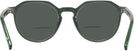 Round Green Lenox Bifocal Reading Sunglasses View #4