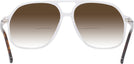 Aviator Crystal With Tortoise Temple Newport w/ Gradient Bifocal Reading Sunglasses View #4