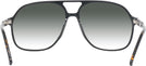 Aviator Black With Tortoise Temple Newport w/ Gradient Progressive No-Line Reading Sunglasses View #4